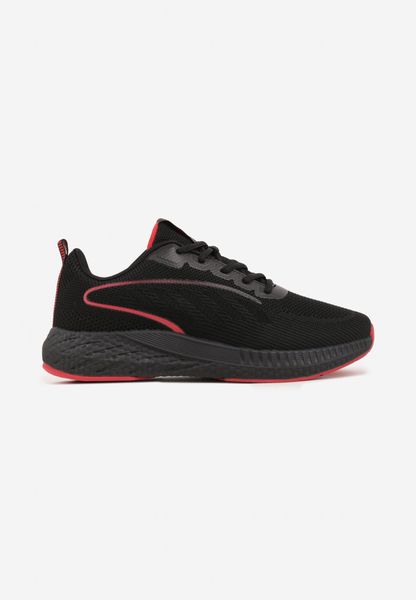 Czarno-Czerwone Buty Sportowe Sneakersy z Ozdobnym Paskiem z Boku Damamene. Czarne buty sportowe na co dzień męskie Born2be, z dresówki, bez zapięcia. Za 89.99 zł.