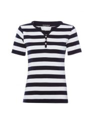 Brookshire Koszulka Kobiety Bawełna biały|niebieski, XXL. Białe t-shirty damskie brookshire, xxl, bez wzorów, z bawełny, bez kołnierzyka. Za 79.95 zł.