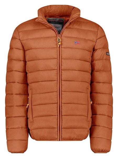 Geographical Norway Kurtka pikowana "Amigolor" w kolorze jasnobrązowym rozmiar: XXL. Brązowe kurtki męskie Geographical Norway, xxl, bez wzorów, bez kaptura. Za 113.90 zł.
