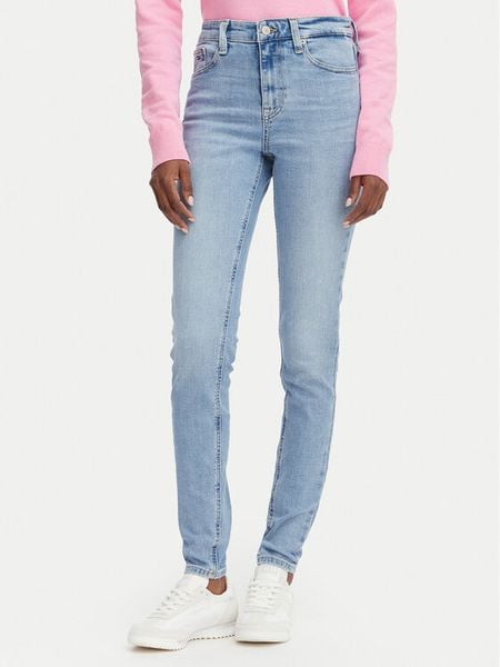 Tommy Jeans Jeansy DW0DW23080 Niebieski Slim Fit. Niebieskie jeansy damskie Tommy Jeans. Za 409.99 zł.