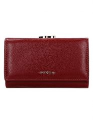 Wojas Skórzany portfel w kolorze czerwonym - 14,5 x 8,5 x 3 cm rozmiar: onesize. Czerwone portfele damskie Wojas, bez wzorów, z materiału. Za 187.07 zł.