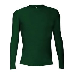 Koszulka z długim rękawem Pro Compression Adults Men Round Neck Undershirt. Zielone bluzki sportowe damskie BADGER SPORT, l, bez wzorów, bez ramiączek. Za 215.95 zł.