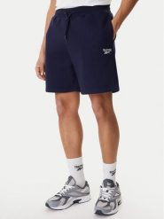 Reebok Szorty sportowe Bazunu RK25558CCM Granatowy Regular Fit. Niebieskie szorty męskie Reebok, bez wzorów, z syntetyku, sportowe. Za 139.99 zł.
