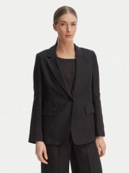 Marella Marynarka Vincita 2615041012 Czarny Regular Fit. Czarne marynarki i żakiety damskie Marella, bez wzorów, ze lnu. Za 909.99 zł.