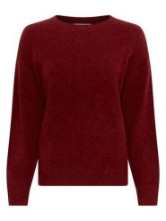 MOSS COPENHAGEN Sweter "Festina" w kolorze bordowym rozmiar: L/XL. Czerwone swetry klasyczne damskie MOSS COPENHAGEN, l, bez kołnierzyka. Za 234.94 zł.