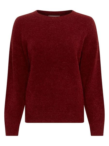 MOSS COPENHAGEN Sweter "Festina" w kolorze bordowym rozmiar: XS/S. Czerwone swetry klasyczne damskie MOSS COPENHAGEN, s, bez kołnierzyka. Za 169.67 zł.