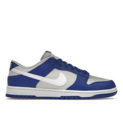 Buty Nike Dunk Low Bicolore Biały/Niebieski. Białe buty wizytowe męskie Nike, z gumy, bez zapięcia. Za 867.30 zł.