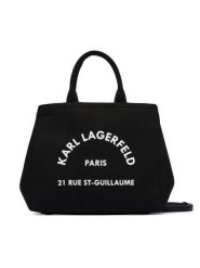 KARL LAGERFELD Torebka B2W50003 Czarny. Czarne torebki klasyczne damskie Karl Lagerfeld, bez wzorów, z materiału, bez dodatków. Za 429.99 zł.