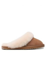 EMU Australia Kapcie Jolie W10015 Brązowy. Brązowe kapcie damskie Emu Australia, ze skóry. Za 269.99 zł.