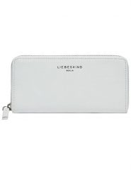 LIEBESKIND BERLIN Skórzany portfel "Gigi" w kolorze białym - 19 x 9 x 2 cm rozmiar: onesize. Białe portfele damskie LIEBESKIND BERLIN, bez wzorów, z materiału. Za 259.13 zł.