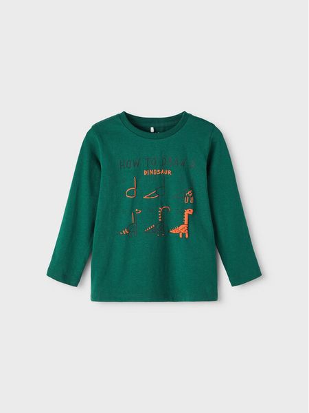NAME IT Bluzka 13212872 Zielony Regular Fit. Zielone t-shirty chłopięce Name it, bez wzorów, z bawełny, bez ramiączek. Za 74.99 zł.
