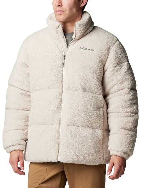 Columbia Kurtka zimowa "Puffect II" w kolorze beżowym rozmiar: XXL. Brązowe kurtki męskie Columbia, na zimę, xxl, bez wzorów, bez kaptura. Za 283.48 zł.