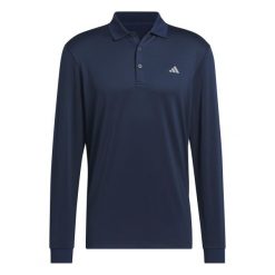 Koszulka polo z długim rękawem adidas Ultimate365 Cold.RDY. Niebieskie koszulki męskie z długim rękawem Adidas, m, bez wzorów, z dzianiny, bez ramiączek. Za 365.50 zł.