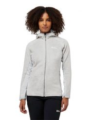 Jack Wolfskin Kurtka polarowa "Rotwand" w kolorze szarym rozmiar: L. Szare kurtki damskie Jack Wolfskin, l, bez wzorów, z polaru, bez kaptura. Za 188.85 zł.