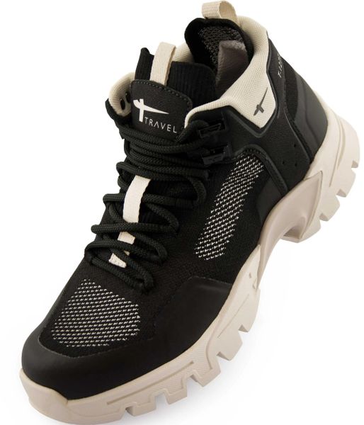 Tamaris Active Hiking czarne damskie buty trekkingowe Flyknit wodoodporne. Czarne obuwie trekkingowe damskie MARIUS. Za 528.99 zł.
