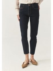 TATUUM Dżinsy - Skinny fit - w kolorze granatowym rozmiar: 40. Niebieskie jeansy damskie Tatuum, z podwyższonym stanem. Za 205.93 zł.