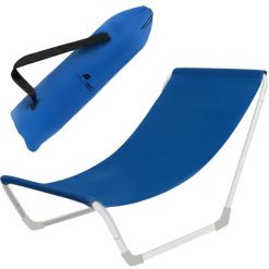Leżak Ogrodowy Fotel Plażowy Składany Turystyczny na Balkon Taras + Torba. Niebieskie torebki klasyczne damskie MALATEC, bez wzorów, bez dodatków. Za 57.00 zł.