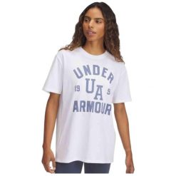 Damski T-Shirt Under Armour Hwt Os Collegiate. Białe t-shirty damskie Under Armour, bez wzorów, bez kołnierzyka. W wyprzedaży za 129.43 zł.
