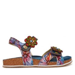 Sandały Laura Vita. Czerwone sandały damskie Laura Vita, bez wzorów, bez obcasa, na płaskiej podeszwie. Za 409.99 zł.