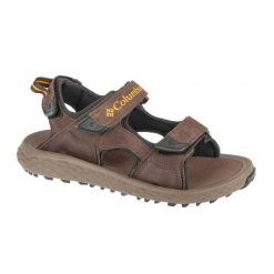 Męskie Zamszowe Sandały Konos Hiker. Czarne sandały męskie Columbia, z gumy, z otwartym noskiem, bez zapięcia. Za 378.99 zł.