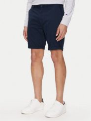 Tommy Jeans Szorty materiałowe Scanton DM0DM21950 Granatowy Slim Fit. Niebieskie szorty męskie Tommy Jeans, bez wzorów, z bawełny. Za 179.99 zł.