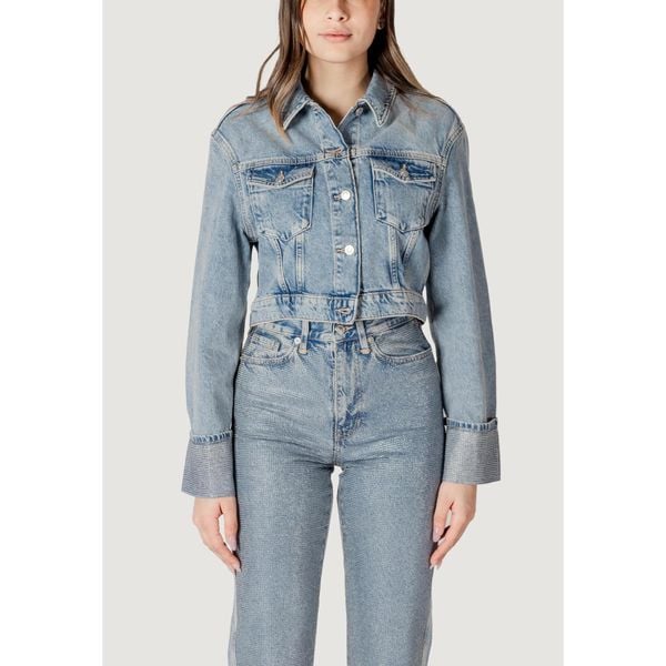 Kurtka Kobieta ONLY Onlhollywood Crystal Jacket Red Dnm Cro. Niebieskie kurtki damskie Only, bez wzorów, z bawełny, bez kaptura. W wyprzedaży za 320.50 zł.