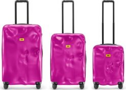 Walizki Icon w zestawie 3 el. fuksja. Czerwone walizki Crash Baggage, bez wzorów. Za 4,585.00 zł.