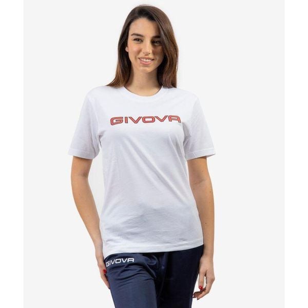 Bawełniana koszulka Givova Spot White 2xl. Białe bluzki damskie Givova, xl, z bawełny, bez kołnierzyka, bez ramiączek. Za 131.99 zł.