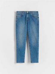 Jeansy slim fit - niebieski. Niebieskie jeansy męskie Reserved. Za 119.99 zł.