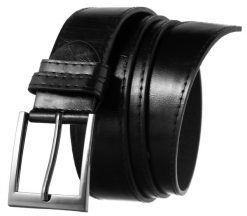 Pasek czarny unisex eco Cavaldi BOM-PS1 BLACK. Czarne paski męskie 4U Cavaldi, bez wzorów, ze skóry ekologicznej, biznesowe. Za 14.99 zł.