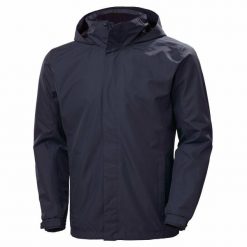 Kurtka przeciwdeszczowa męska Helly Hansen Team Dubliner Jacket. Niebieskie kurtki męskie Helly Hansen, m, bez wzorów, z materiału, klasyczne, bez kaptura. Za 569.50 zł.