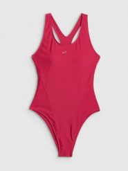4F Kostium kąpielowy jednoczęściowy damski - czerwony XL. Czerwone stroje jednoczęściowe damskie 4f, xl, bez wzorów. Za 129.99 zł.