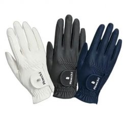 Skórzane rękawiczki jeździeckie Roeckl Roeck-Grip Pro. Czarne rękawiczki męskie ROECKL, bez wzorów, z materiału. Za 260.00 zł.