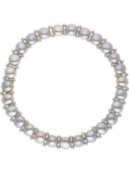 Pearline Bransoletka perłowa w kolorze szarym rozmiar: onesize. Szare bransoletki damskie Pearline. Za 239.99 zł.
