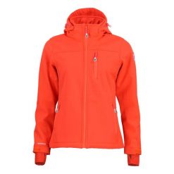 Kurtka damska softshell z kapturem Peak Mountain Aclaude. Brązowe kurtki softshell damskie Peak Mountain, bez wzorów, z softshellu, z kapturem. W wyprzedaży za 401.45 zł.