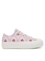 Converse Trampki Chuck Taylor All Star Lift Platform Rose Cross Stitch A13660C Różowy. Czerwone trampki i tenisówki damskie Converse, bez wzorów, z materiału. Za 269.99 zł.