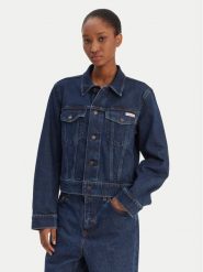 Calvin Klein Jeans Kurtka jeansowa Classic LV047E903G Granatowy Regular Fit. Niebieskie kurtki damskie Calvin Klein Jeans, m, bez wzorów, z bawełny, bez kaptura. Za 379.99 zł.