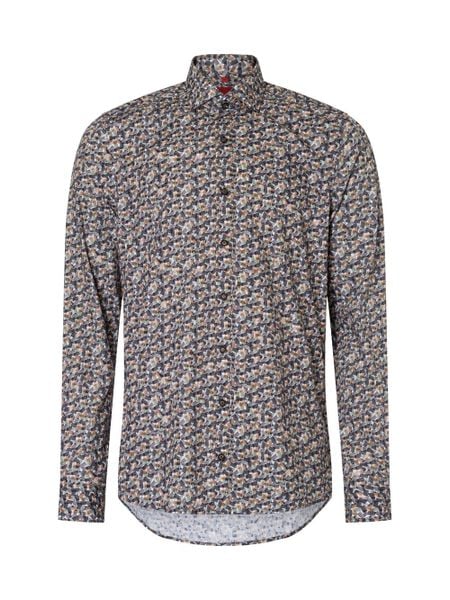 Finshley & Harding Koszula Mężczyźni Slim Fit Bawełna szary|brązowy|zielony, 41. Brązowe koszule męskie Finshley & Harding, m, bez wzorów, z bawełny, bez kołnierzyka, bez ramiączek. Za 279.95 zł.