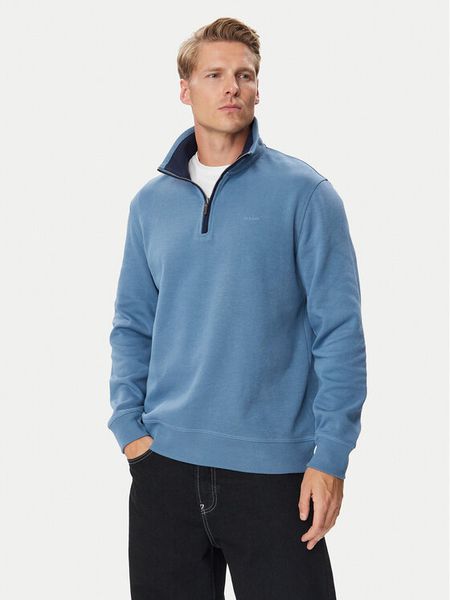 Gant Bluza 2067160 Niebieski Regular Fit. Niebieskie bluzy bez kaptura męskie Gant, m. Za 659.99 zł.