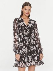 Guess Sukienka codzienna Vanessa W4GK42 WDW82 Czarny Regular Fit. Czarne sukienki damskie Guess, na co dzień, xs, z aplikacjami, z syntetyku, bez kołnierzyka, bez ramiączek, proste. Za 329.99 zł.