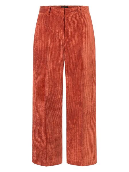 More & More Spodnie sztruksowe w kolorze jasnobrązowym rozmiar: 32. Brązowe spodnie materiałowe damskie MORE & MORE, bez wzorów, z materiału. Za 113.99 zł.