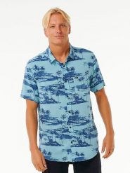 Rip Curl Koszula w kolorze błękitnym rozmiar: L. Niebieskie koszule męskie Rip Curl, l, bez wzorów, z wiskozy, bez kołnierzyka, bez ramiączek. Za 92.21 zł.