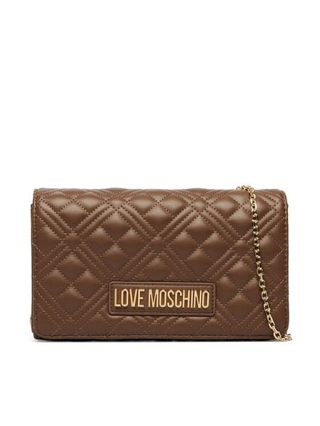 LOVE MOSCHINO Torebka JC4079PP0PLA0203 Brązowy. Brązowe torebki klasyczne damskie Love Moschino, bez wzorów, wizytowe, bez kołnierzyka, bez ramiączek. Za 639.99 zł.