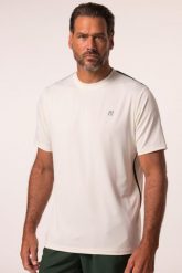 Męska Koszulka funkcyjna tennis rękaw 1/2 kontrastowe paski QuickDry. Białe t-shirty sportowe męskie JAY-PI, m, z dżerseju, bez ramiączek, tenisowe. Za 179.99 zł.