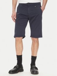 KARL LAGERFELD Szorty materiałowe 265812 552829 Granatowy Regular Fit. Niebieskie szorty męskie Karl Lagerfeld, bez wzorów, z bawełny. Za 399.99 zł.