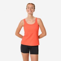 Strój jednoczęściowy pływacki/do gimnastyki w wodzie damski Nabaiji Heva. Brązowe stroje jednoczęściowe damskie NABAIJI, xl, bez wzorów. Za 129.99 zł.