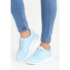 Błękitne Buty Sportowe Top Secret. Niebieskie buty sportowe na co dzień damskie Born2be, bez wzorów, z materiału. Za 29.99 zł.