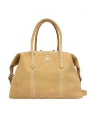 Patrizia Pepe Torebka 2B0145/L152-B880 Beżowy. Brązowe torebki klasyczne damskie Patrizia Pepe, bez wzorów, ze skóry, bez dodatków. Za 1,579.00 zł.