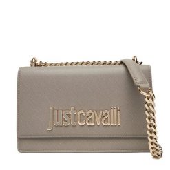 Torebka Just Cavalli. Szare torebki klasyczne damskie Just Cavalli, bez wzorów, wizytowe, bez kołnierzyka, bez ramiączek. Za 639.99 zł.