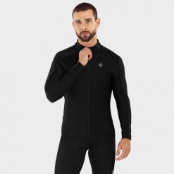 Męska kurtka rowerowa softshell Kolarstwo Siroko J1 Furkapass. Czarne kurtki męskie SIROKO, l, bez wzorów, z materiału, bez kaptura. Za 466.00 zł.